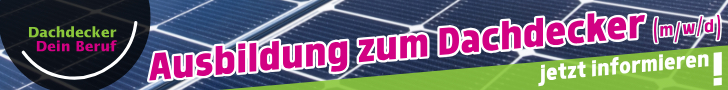 Ausbildung zum Dachdecker Flyer